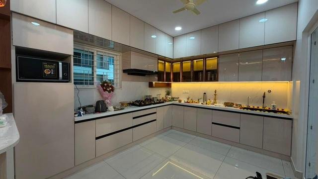 Modular kitchen design by Nikhila Nayini